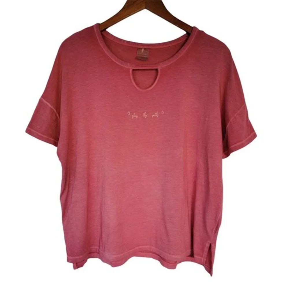 CALIA by Carrie Underwood Lounge Boxy Top Womans Size L Stay The Path‎ Top